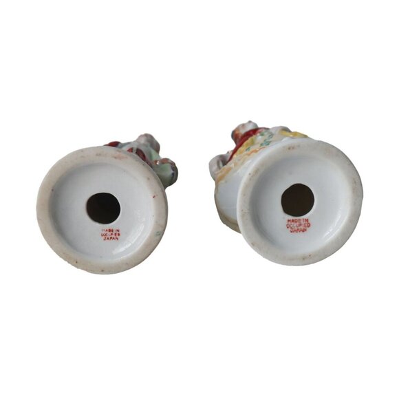 Occupied Japan Colonial Man and Woman Figurine Couple Handpainted - Picture 6 of 7